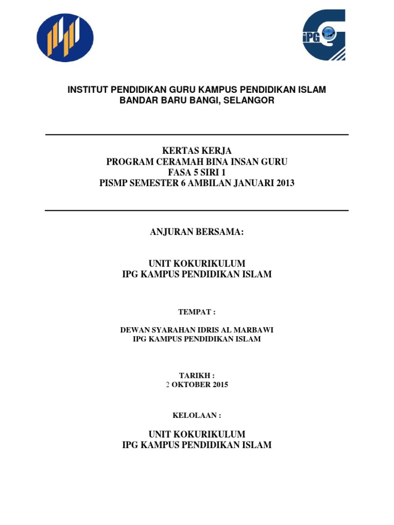 Kertas Kerja Ceramah Big Sem 6 Pdf