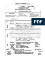 Sesión de Aprendizaje