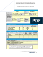 Plan familiar de emergencia escolar