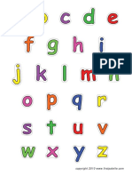 Alphabet Lower Color PDF