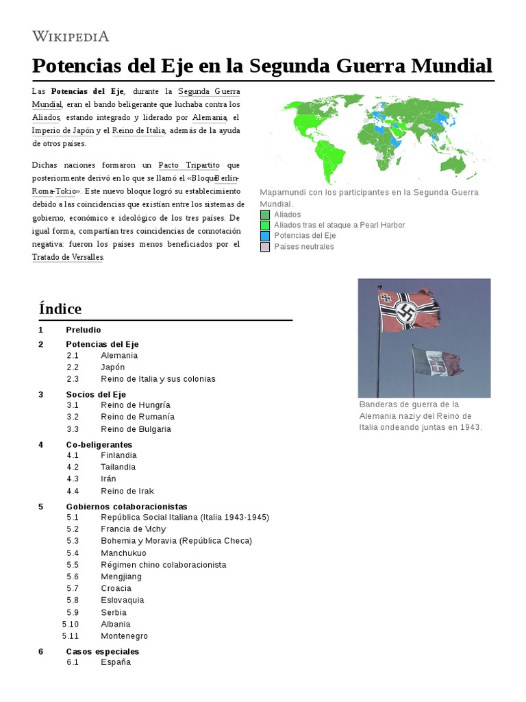 Potencias Del Eje en La Segunda Guerra Mundial Vichy Francia