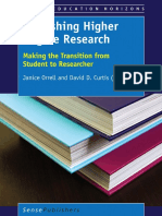 Publishing Higher Degree Research