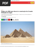 Papiro de 4500 Anos Descreve Construção Da Grande Pirâmide Do Egito Superinter
