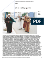 Culture Traditionnelle Et Oralité Popul PDF