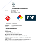 MSDS Alcohol Isopropilico