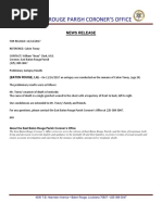Calvin Toney Preliminary Autopsy Report