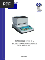 Manual Balanza Humedad Pce Mb