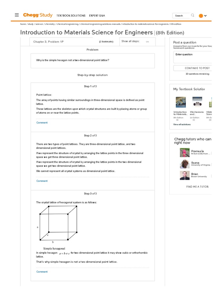 Chapter 3 (171924) PDF | PDF | Textbook | Crystal Structure