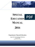 2016 Special Education Manual