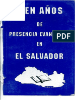 Cien Años de Presencia Evangelica en El Salvador