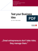 Test Your Business Idea: Jun.-Prof. Dr. Mario Geißler