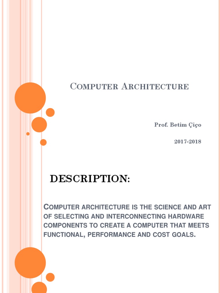 Computer Architecture Course Overview | PDF