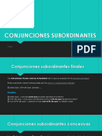 Conjunciones Subordinantes