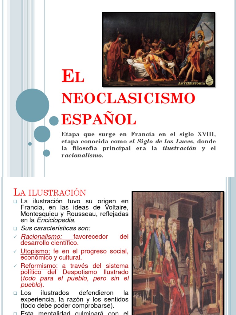 El Neoclasicismo Español Era de iluminacion Science