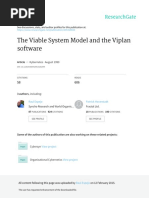 The Viable System Model and The Viplan Software