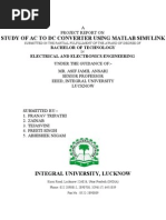 Ac To DC Converter Project Report