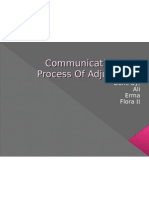 Communication As A Process of Adjustment