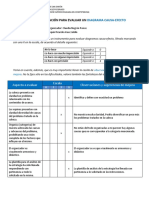 Escala de Valoración Diagrama Causa Efecto