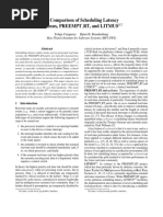 A Comparison of Scheduling Latency in Linux, PREEMPT RT, and LITMUS