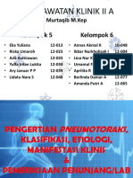 Kelompok 3 (Pengertian, Manifestasi, Pemeriksaan Penunjang Pneumothorax)