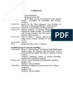Schedule: Paralleled Program (Optional Attending)