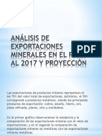 Análisis de Exportaciones Minerales en El Perú Al 2017