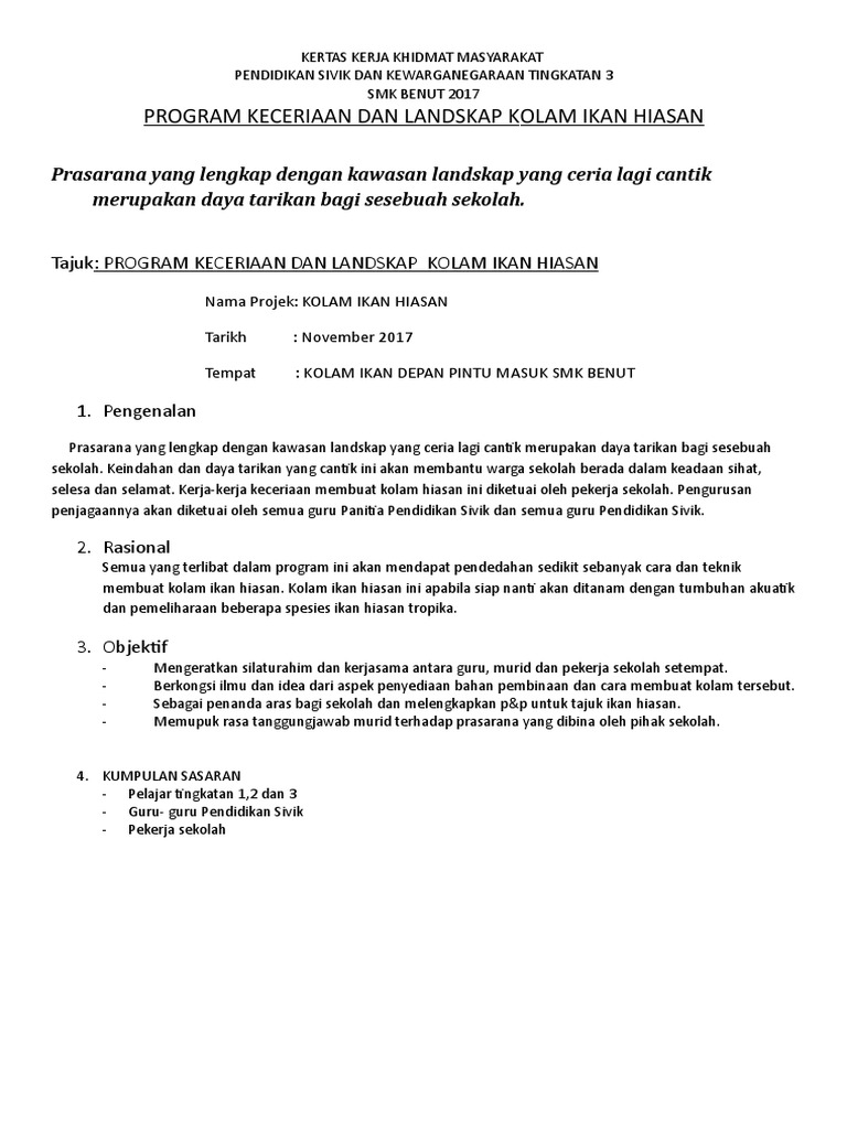 Cara Membuat Kertas Kerja