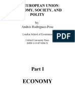The European Union: Economy, Society, and Polity: by Andrés Rodríguez-Pose