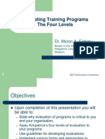 Krickpatric Training Evaluation