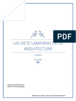 Resumen de Las Siete Lamparas de La Arquitectura.