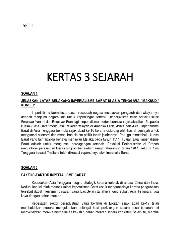 Sejarah Kertas 3