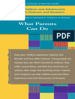 Helping Children and Adolescents Cope With Violence and Disasters For Parents of Children Exposed To Violence or Disaster