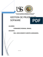 Gestion de Proceso de Pruebas sofware ISOII