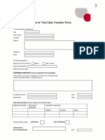 IELTS Test Date Transfer Form