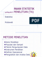 Pemakaian Statistik