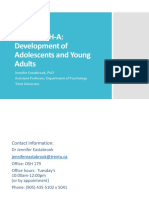 PSYC-3510H-A: Development of Adolescents and Young Adults