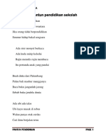 9 Pantun Pendidikan Sekolah