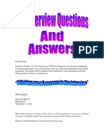 Questions Answers Interview for Bank