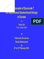 The Concept of Ec7 For Harmonised Geotechnical Desing in Europe PDF