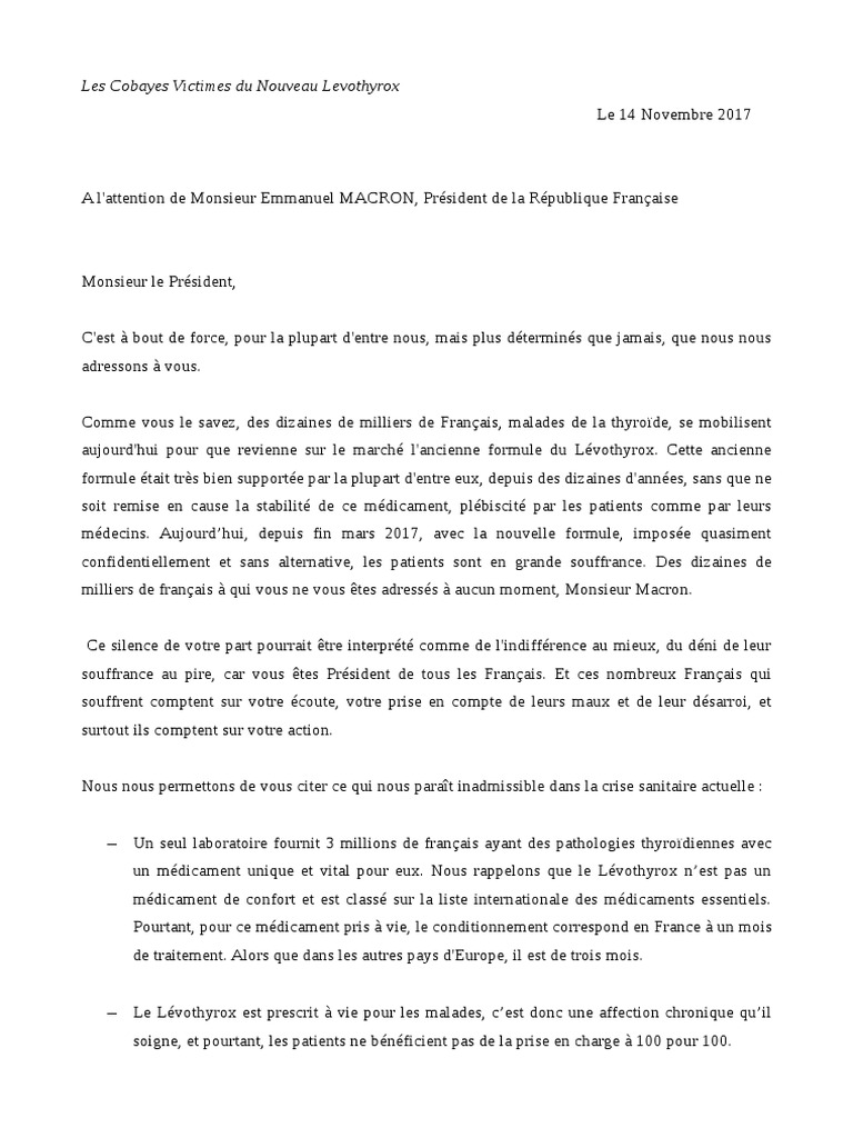 lettre macron texte