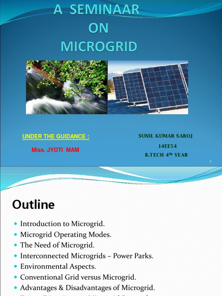 Microgrid Overview and Future Directions | PDF | Distributed Generation ...