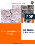 Tegucigalpa Plan Municipal Emergencias