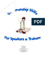 Showmanship Skills For Speakers & Trainers Jim Snack