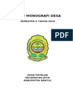 Buku Monografi Patalan Sem-II 2016