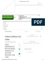 Indian Evidence Act Notes - Truly Legal