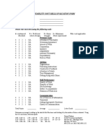 Employability Skills Evaluation - Mosinee