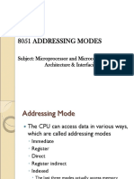8051 Addressing Modes: Subject: Microprocessor and Microcontroller: Architecture & Interfacing