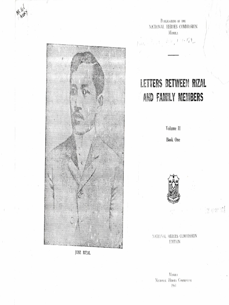 Jose Rizal's Family and Letters | PDF