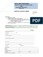 Application Form - July 2012 PDF