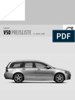 Preisliste Volvo v50 My09